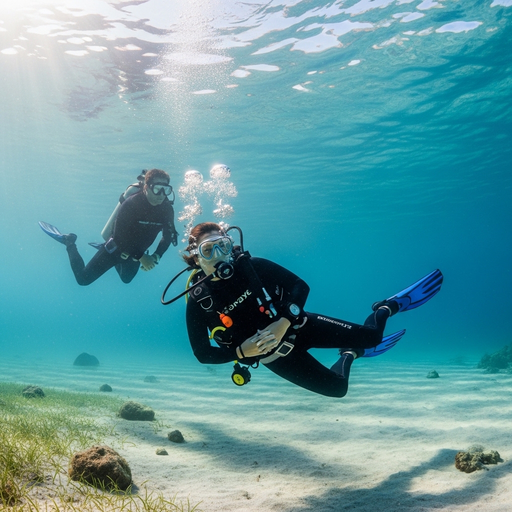 Respiración consciente bajo el agua en La Azohía - Bucea con Rafa